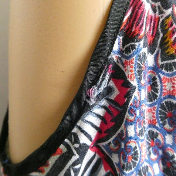 TopShop Floral Cold Shoulder Boho Blouse Shirt Top - Picture 5 of 12